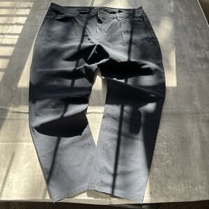 TAYLRD Fitted Chino Pants Mens 40x30 Blue Navy Stretchy Slim Fit Jeans